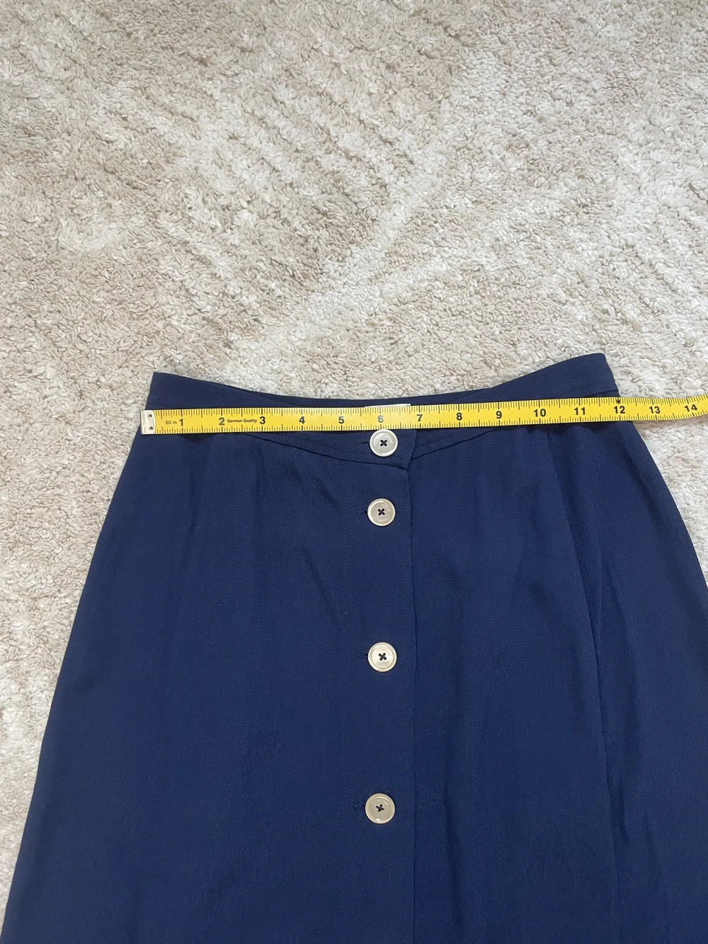 Wilfred Navy Button-Side Maxi Skirt Size 0